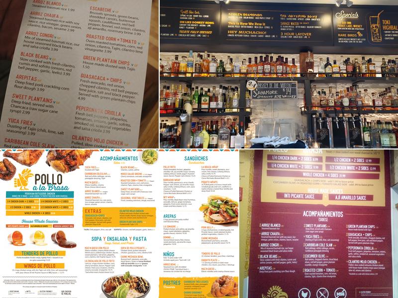 Chicken + Whiskey Menu