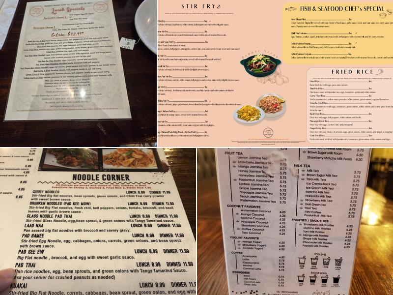 HOT SPICE THAI CUISINE (New Management) Menu