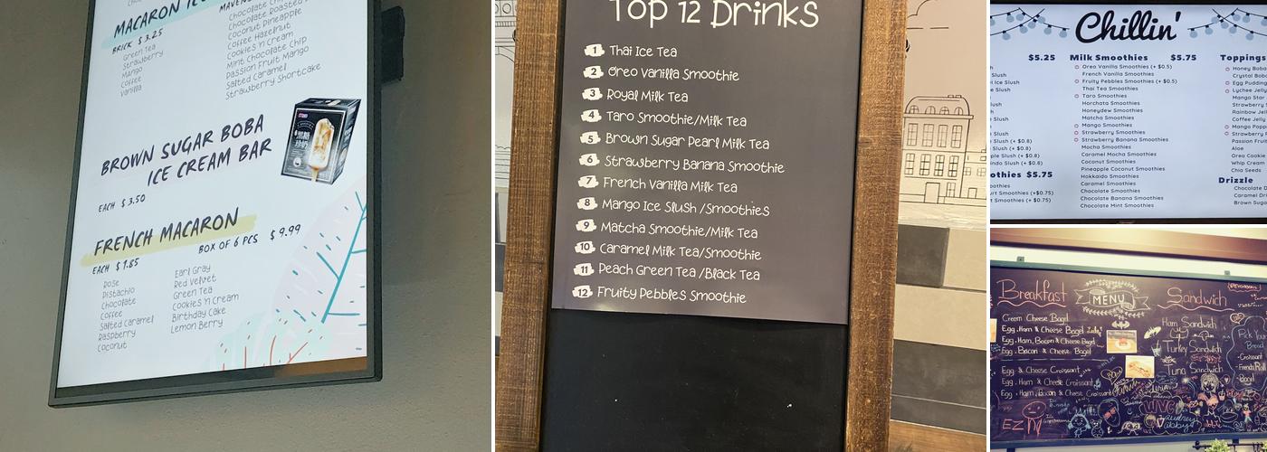 Chillin' Menu