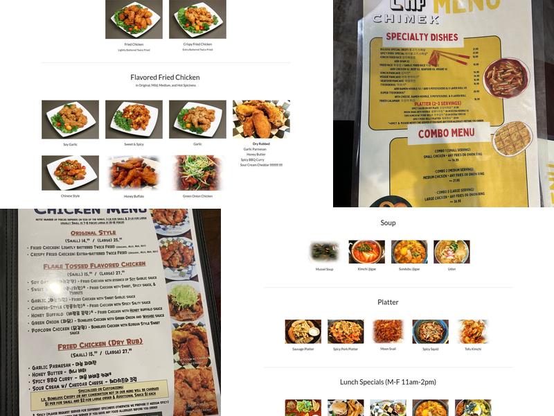 ChiMek Menu
