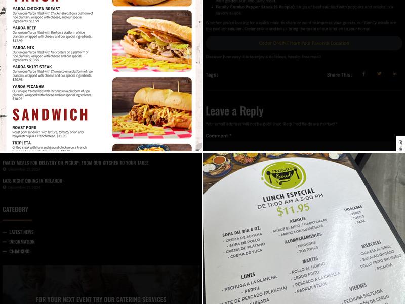 Chimiking Restaurant | Windermere Menu