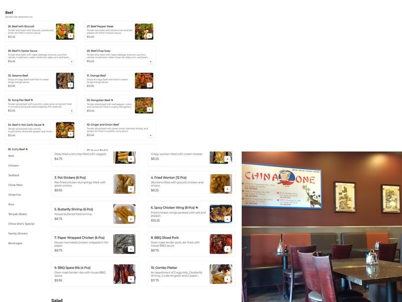 China One - N Durango Menu