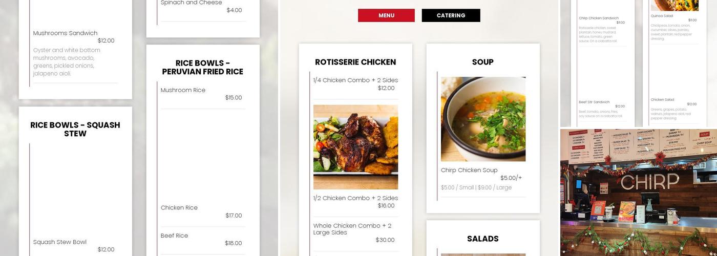 Chirp Menu