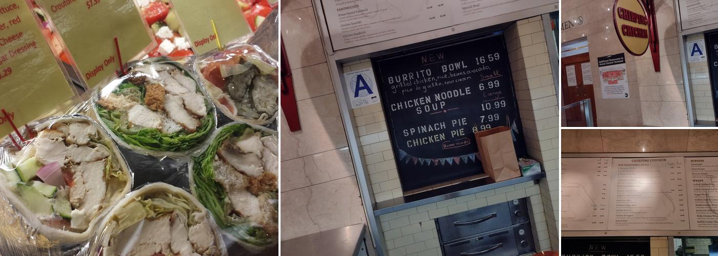 Chirping Chicken Menu