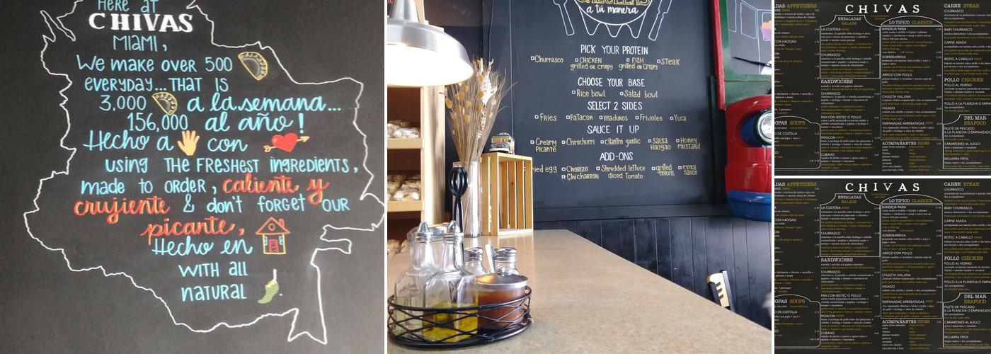 Chivas Express Menu
