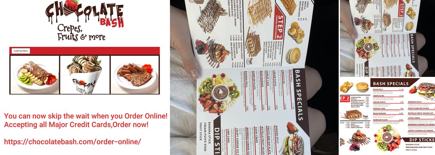 Chocolate Bash Menu
