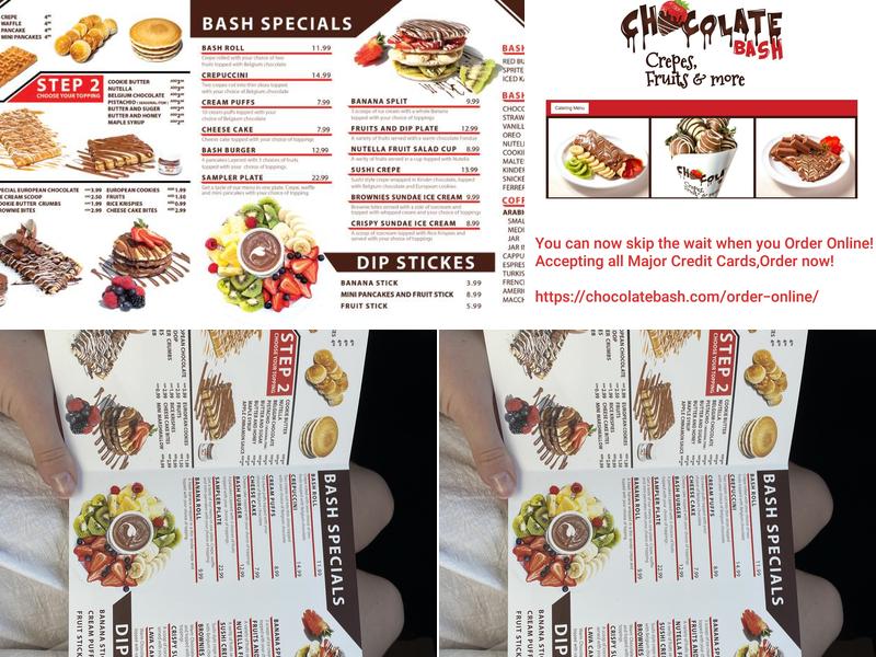 Chocolate Bash Menu