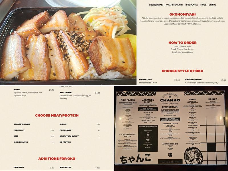 Chanko Menu