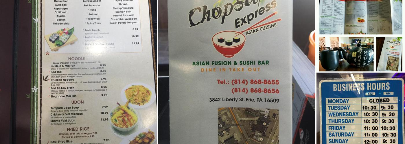 Chopstix Express Menu