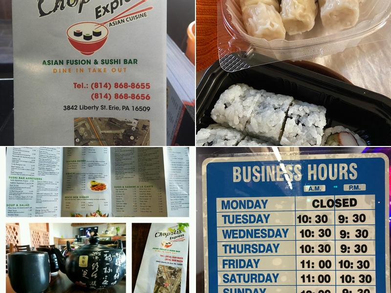 Chopstix Express Menu