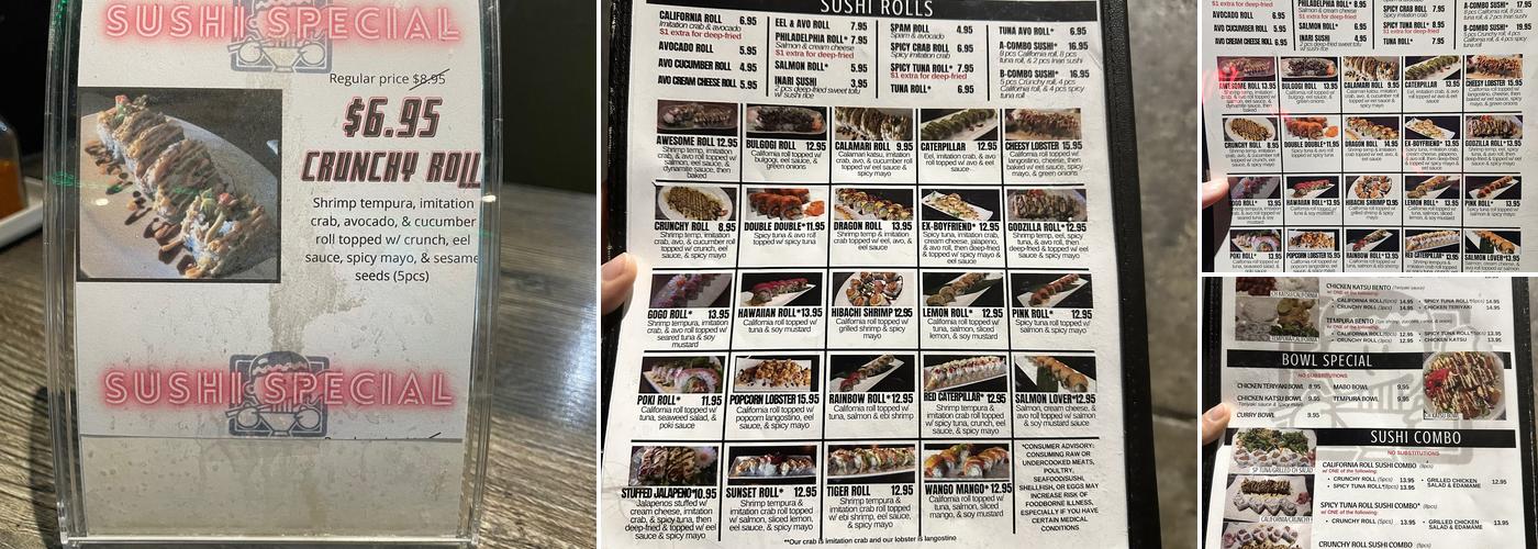 Chopstix Menu