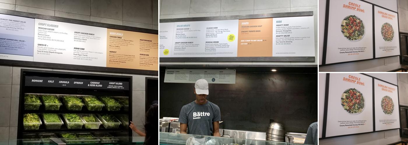 Chopt Creative Salad Co. Menu