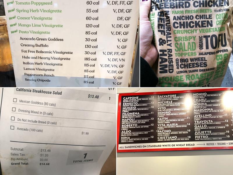 Chopt Creative Salad Co. Menu