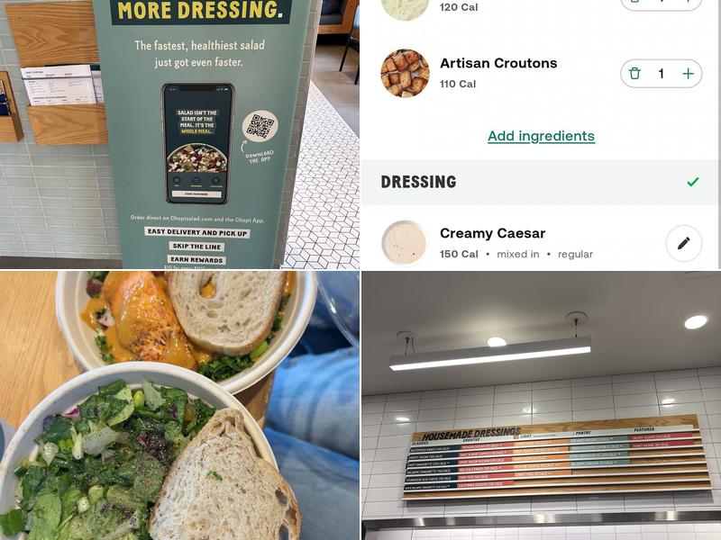 Chopt Creative Salad Co. Menu