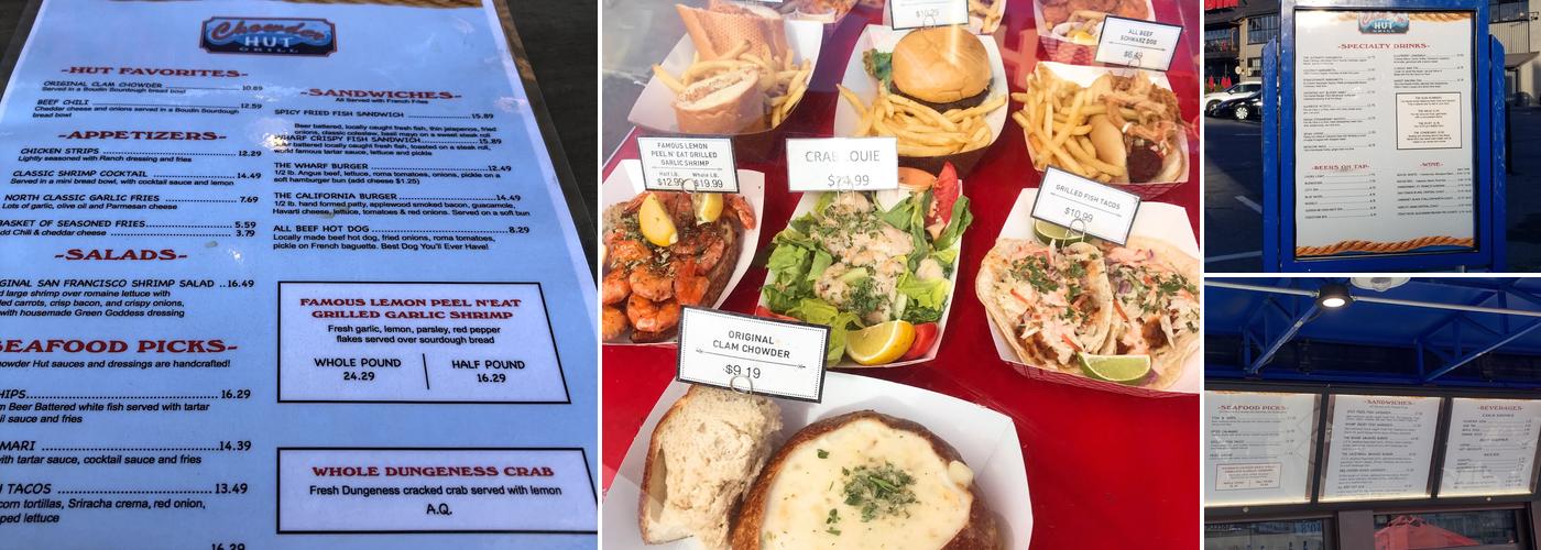 Chowder Hut Menu