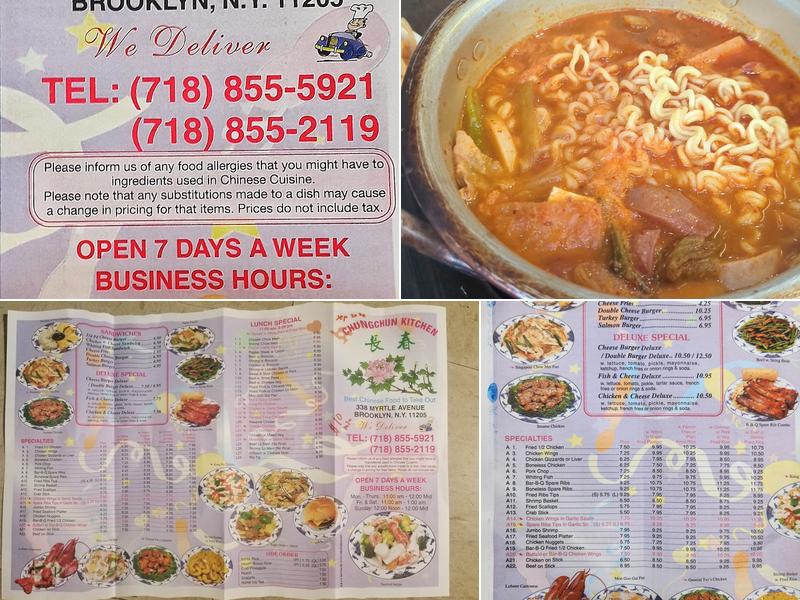 Chung Chun Kitchen Menu