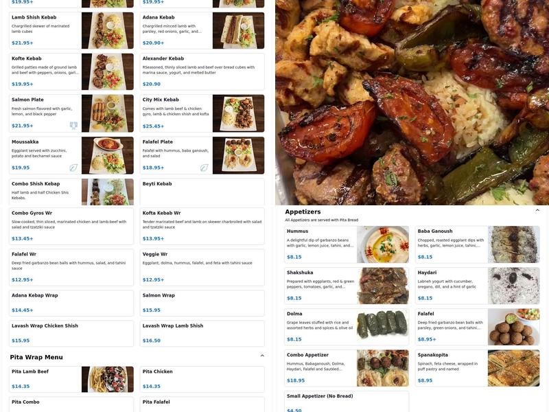 City Kebabs & Gyros Menu