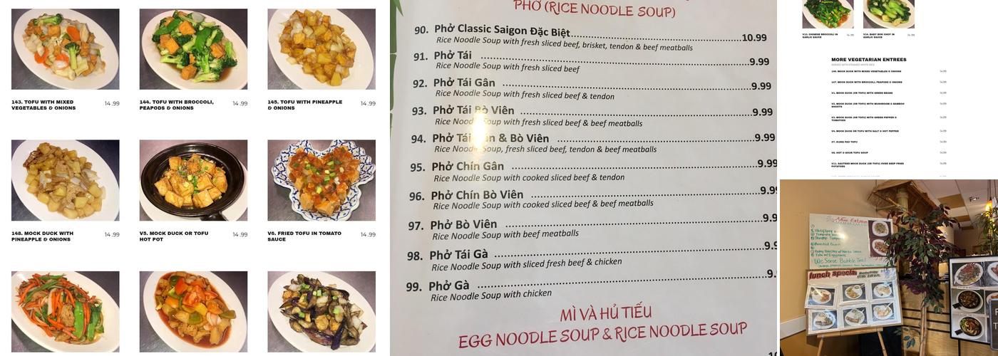 Classic Saigon Restaurant Menu