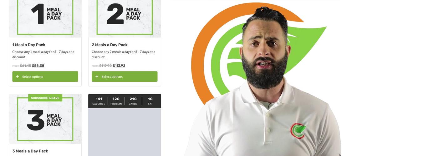 Clean Eats Meal Prep Menu