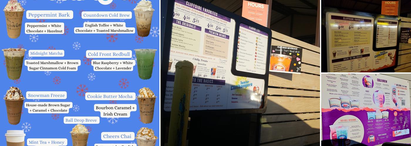 Cliffside Coffee Menu