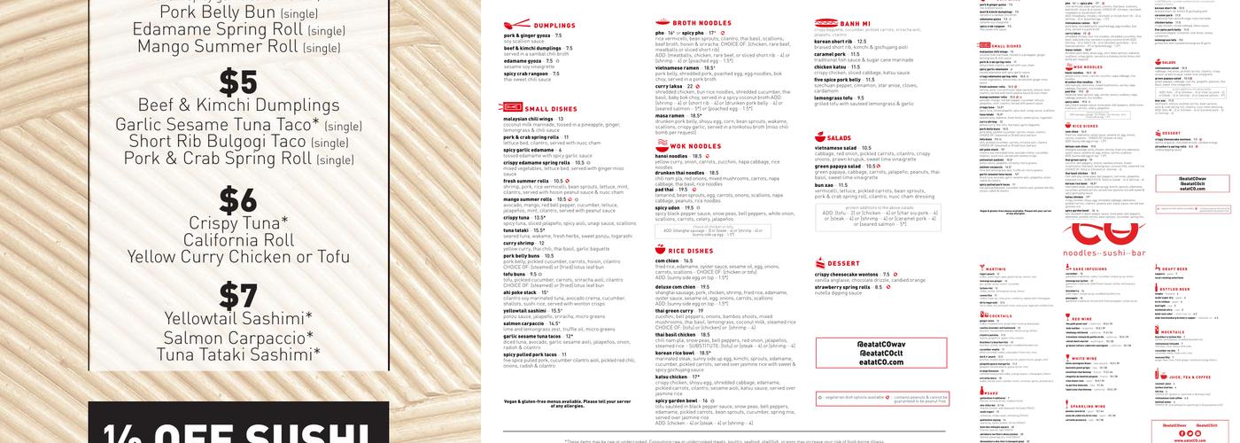 CO Menu