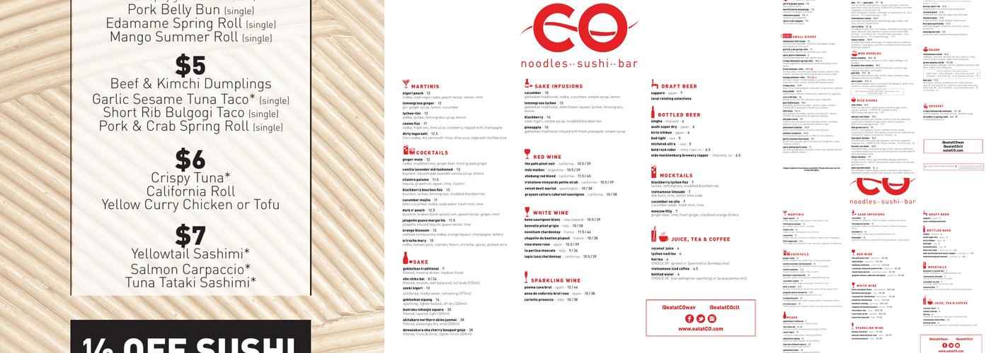 CO Menu