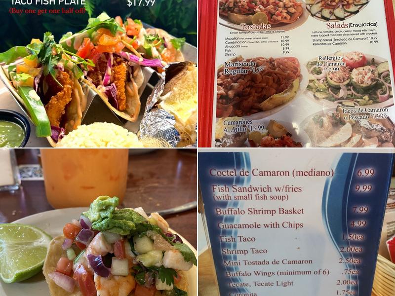 Cocteles Mazatlan Restaurant El Paso Menu