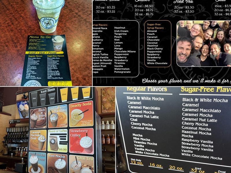 Coffee Rush Menu
