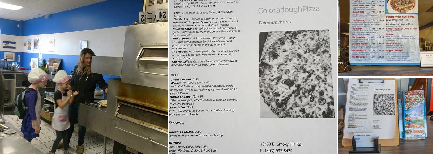 Coloradough Pizza Menu