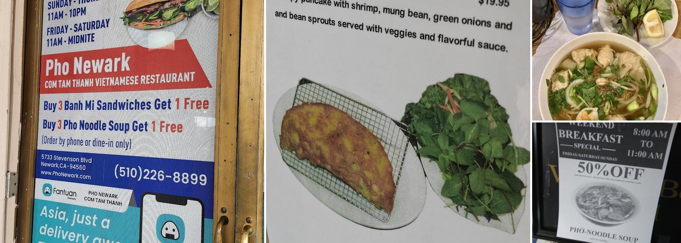 Com Tam Thanh Restaurant Menu