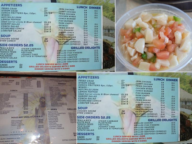 Conch Heaven Menu