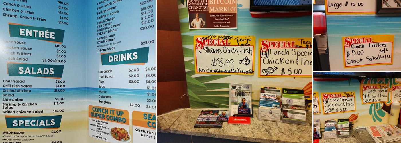 Conch It Up Soul Food Restaurant Menu