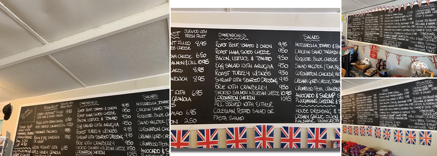 Cook's Kitchen Menu