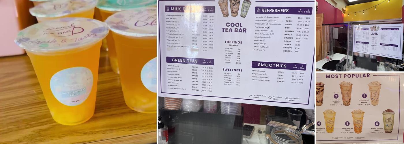 Cool Tea Bar Menu