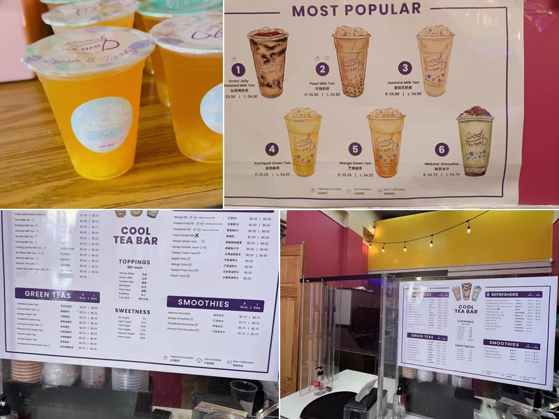 Cool Tea Bar Menu