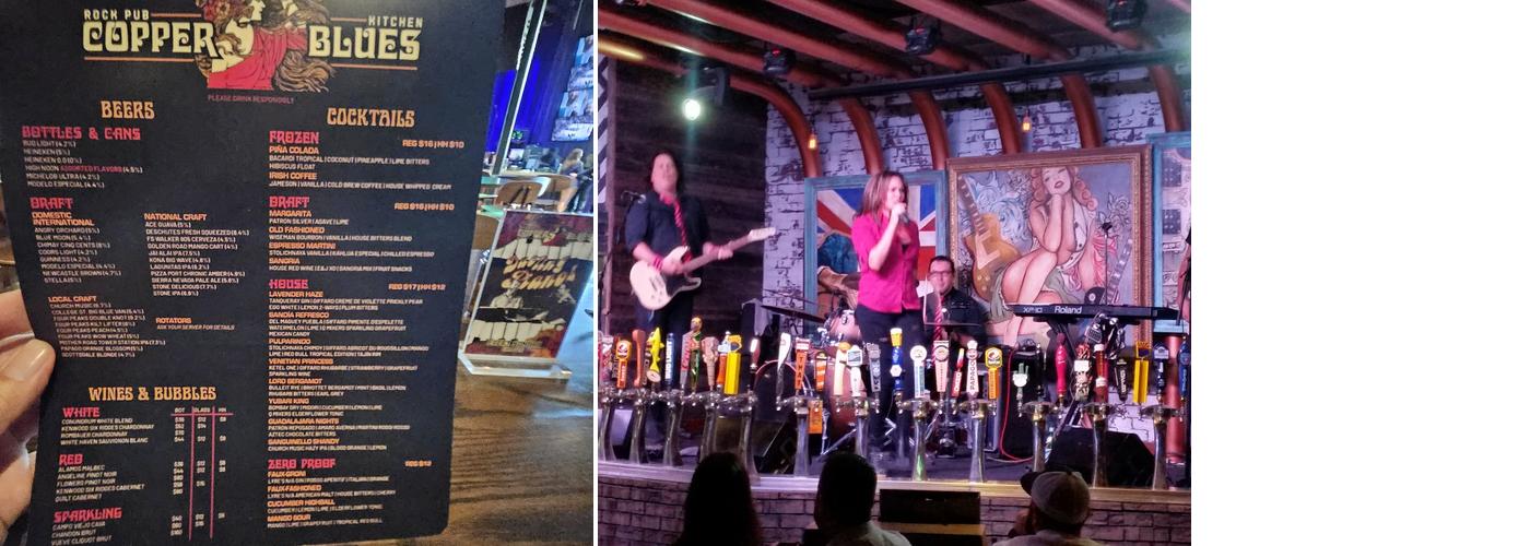 Copper Blues Rock Pub & Kitchen Menu