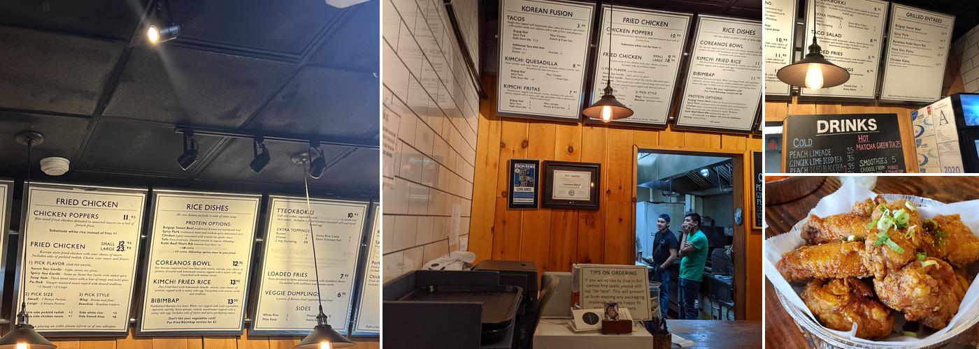 Coreanos Allston Menu