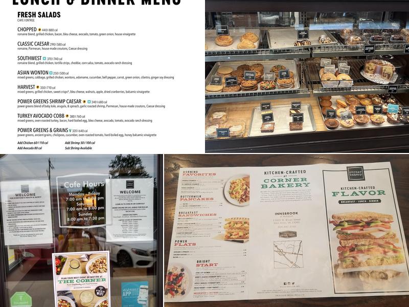 Corner Bakery Menu