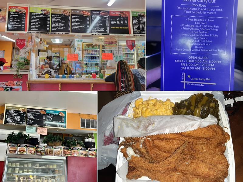 Corner Carryout Menu