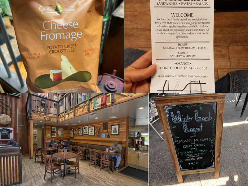 Cortina's Orange Menu