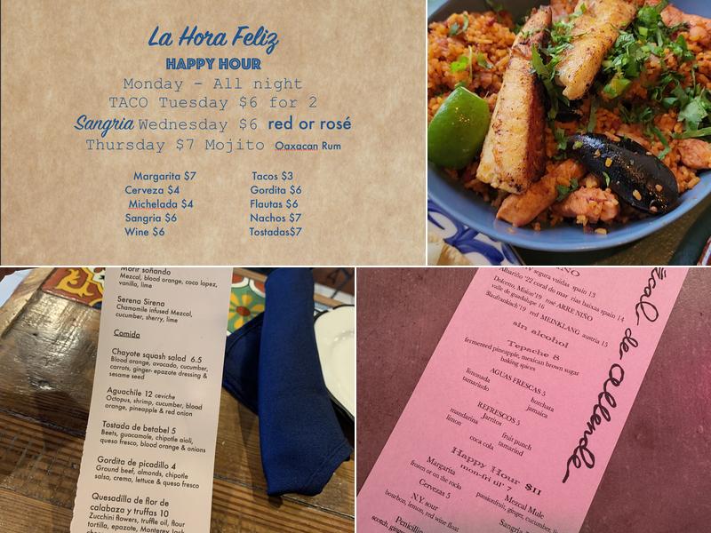 Coszcal De Allende Menu