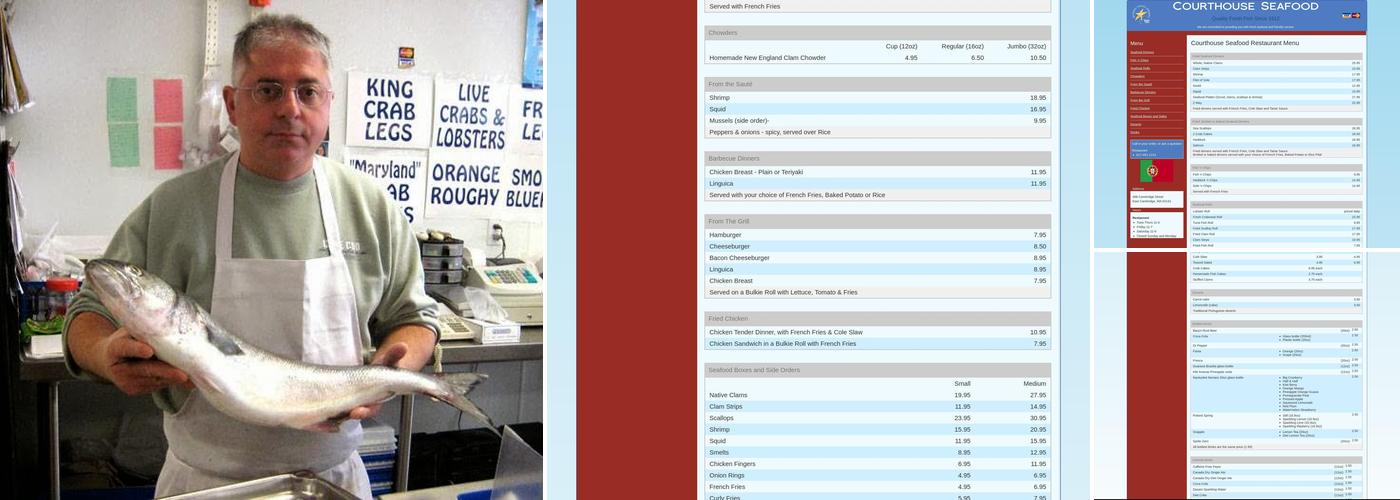 Courthouse Seafood Menu