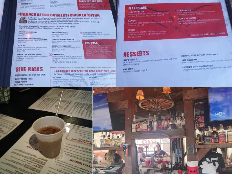 Cowboy Jack's Downtown Minneapolis Menu