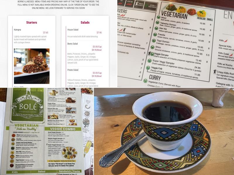 Bole Ethiopian Cuisine Menu