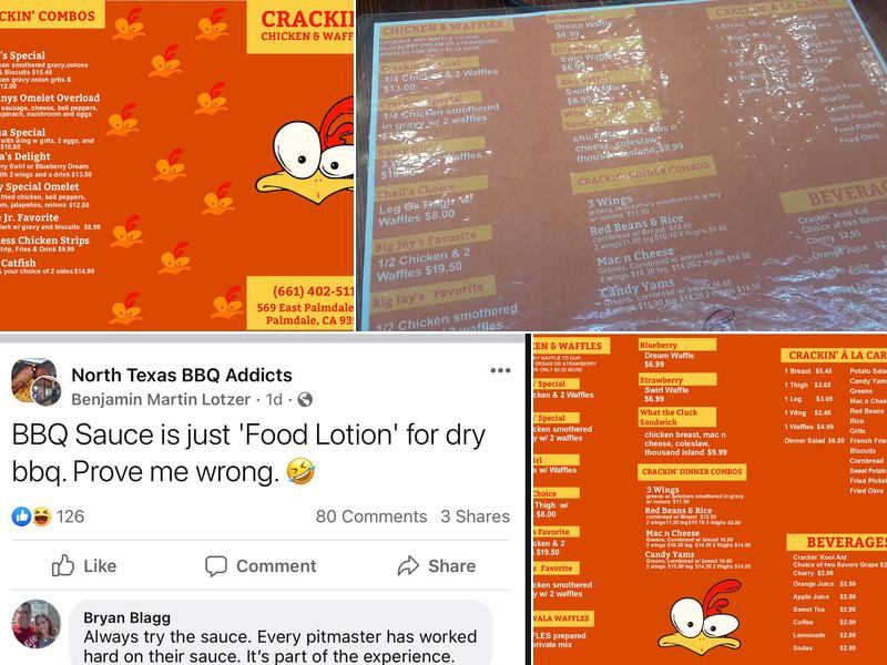 Crackin’ Chicken & Waffles Menu