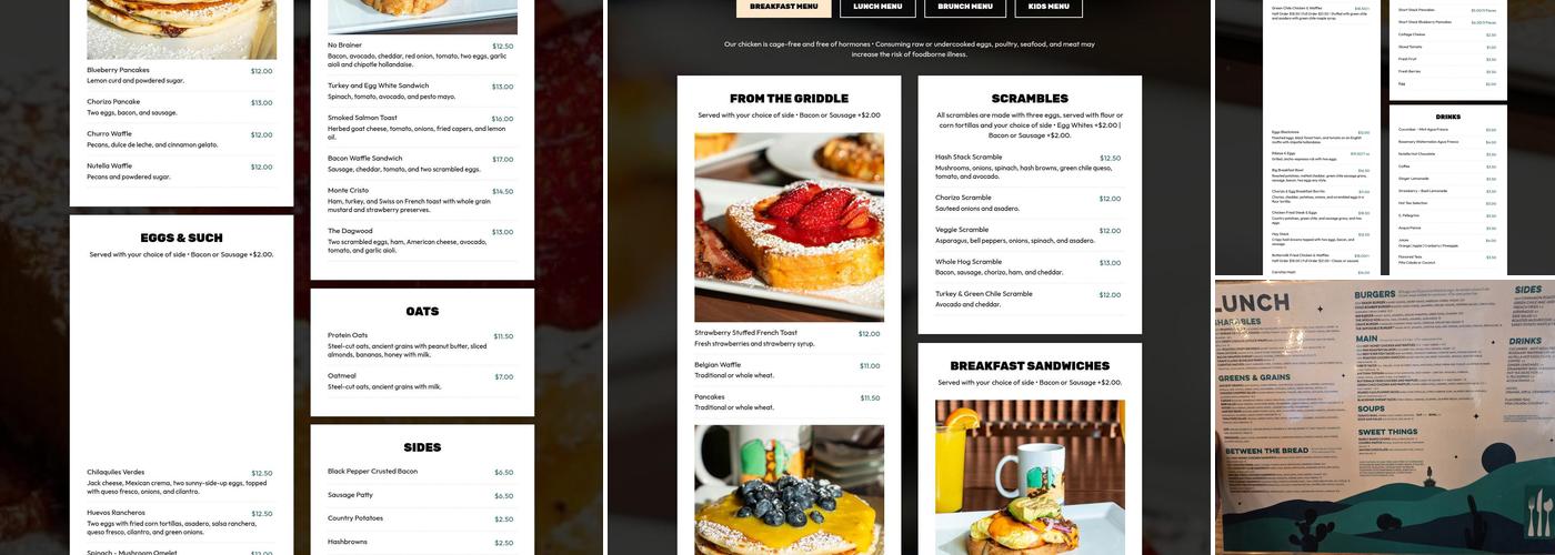 Crave Kitchen & Bar Menu