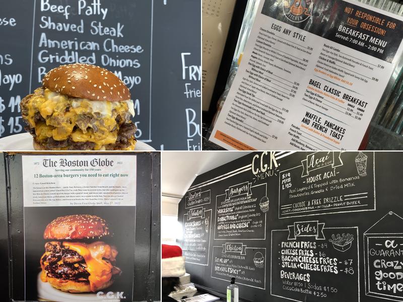 Crazy Good Kitchen Menu