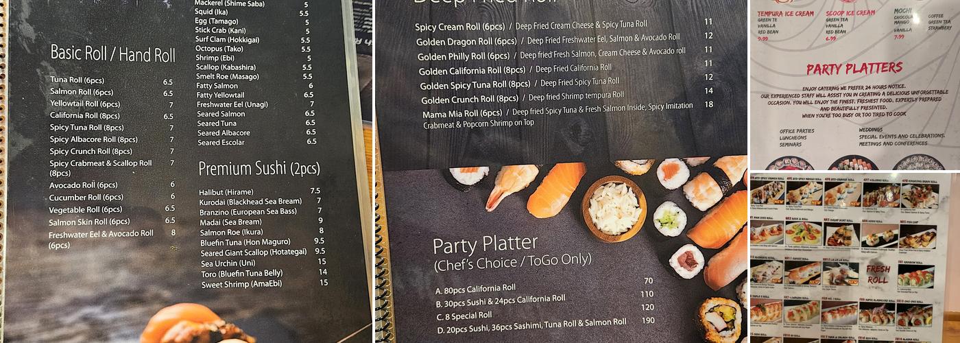 Crazy King Kong Sushi Menu