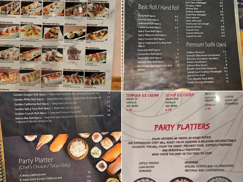 Crazy King Kong Sushi Menu