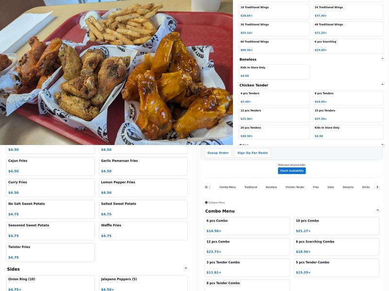 Crazy Mike's Wings - Glendale, AZ Menu